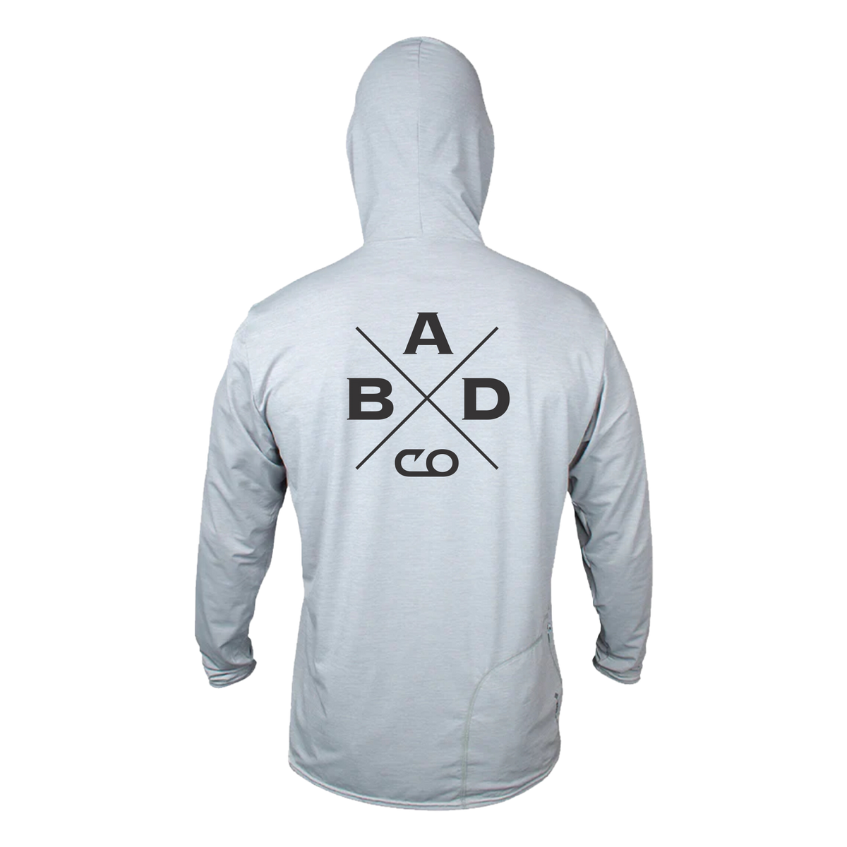 ON SALE NOW Grey Long Sleeve Tech Hoodie Bad Company Fishing Adventures