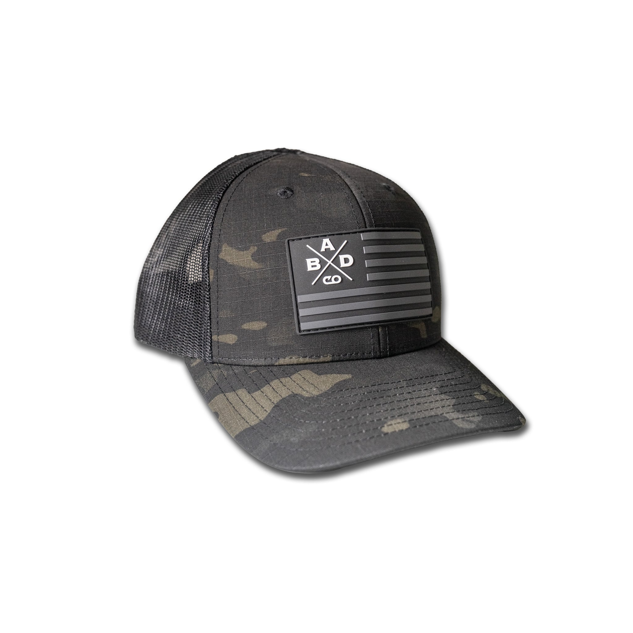 Tento ハット 新作 Reflect Camo Drowcode hat NEW – BADCO x Flag Camo Trucker Hat – Bad Company Fishing Adventures