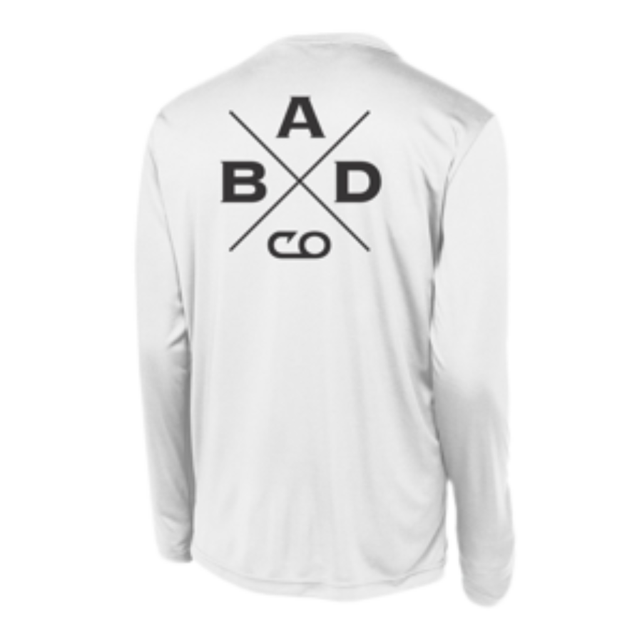 【BADBLOOD】Classic Logo Long Sleeve - White Heavyweight Cotton Long Sleeve T-Shirt - White | 7211 | NLA